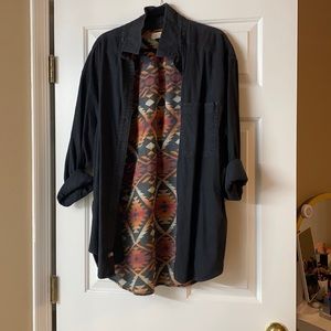 We the Free Aztec Button Down